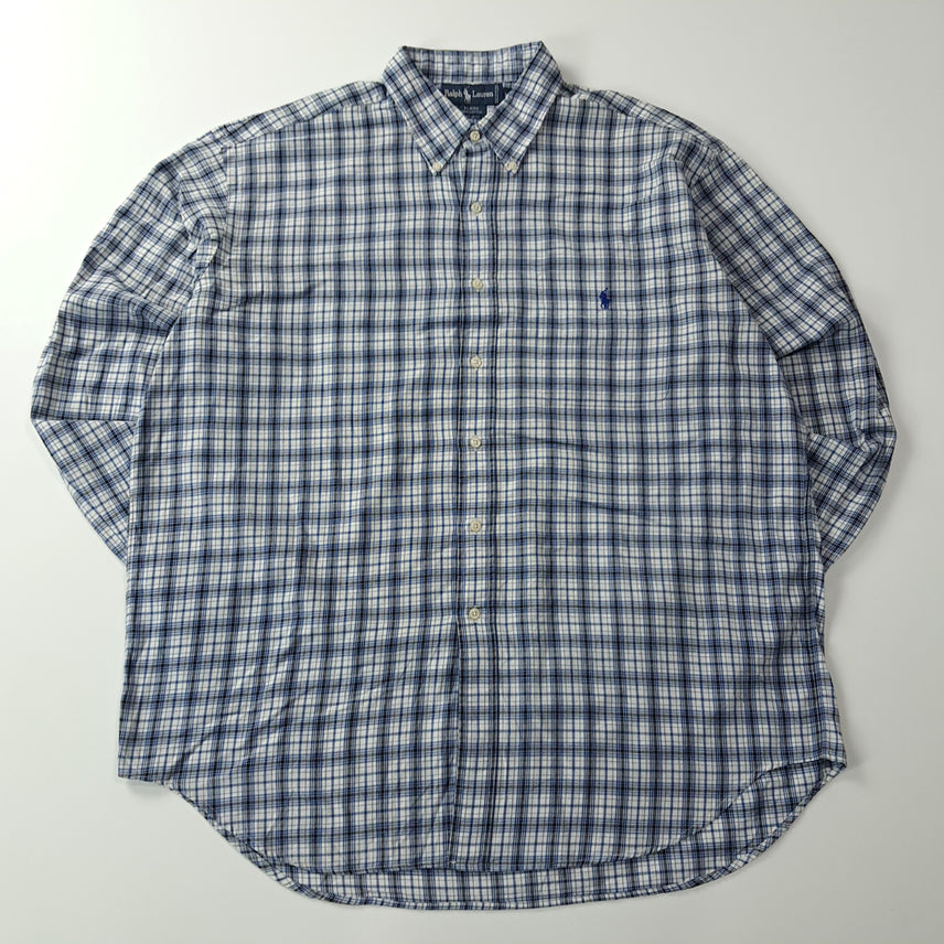 [SOLD OUT] CK413 XL 폴로 90s 미국판 블레어 플래드 체크 셔츠 남방