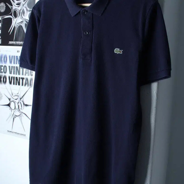[BUNJANG] (L-XL) 라코스테 반팔 카라 티셔츠 스몰로고 네이비 놈코어-185BE / (L-XL) 라코스테 반팔 카라 티셔츠 스몰로고 네이비 놈코어-185BE