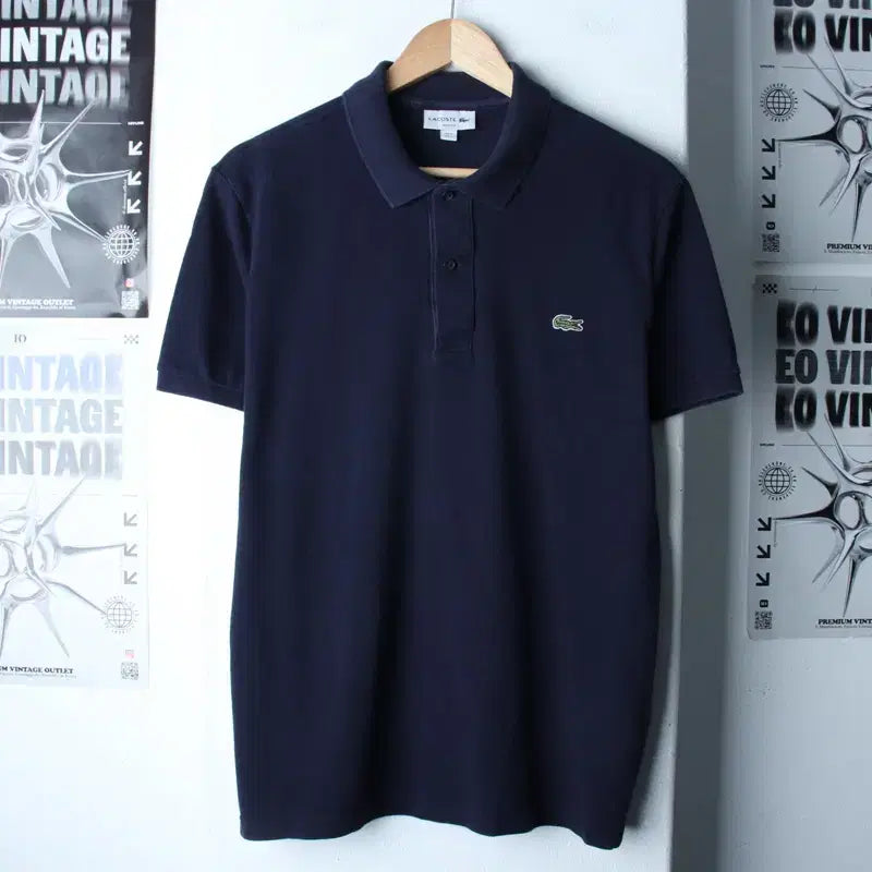[BUNJANG] (L-XL) 라코스테 반팔 카라 티셔츠 스몰로고 네이비 놈코어-185BE / (L-XL) 라코스테 반팔 카라 티셔츠 스몰로고 네이비 놈코어-185BE
