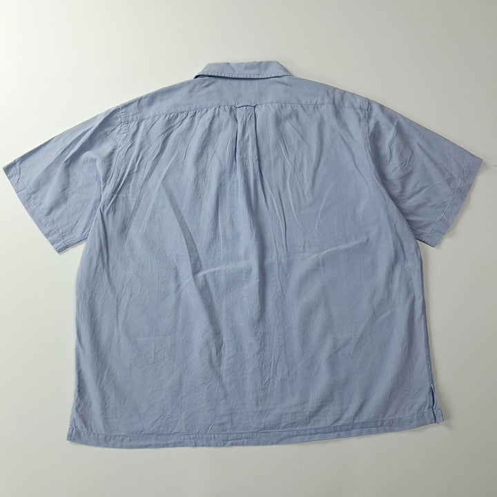 [BUNJANG] CK417 2XL 폴로 90s 박스핏 실크 스카이블루 반팔 셔츠 남방 / CK417 2XL 폴로 90s 박스핏 실크 스카이블루 반팔 셔츠 남방