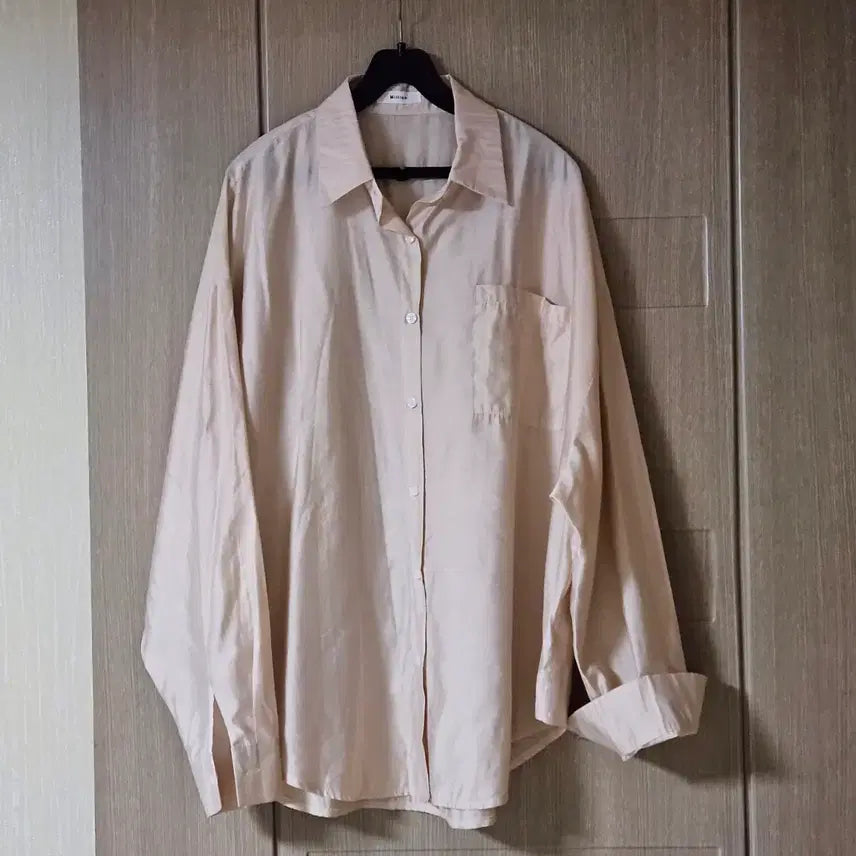 [BUNJANG] Million Beige Oversized Shirt / 밀리언  베이지 오버핏 셔츠 99까지