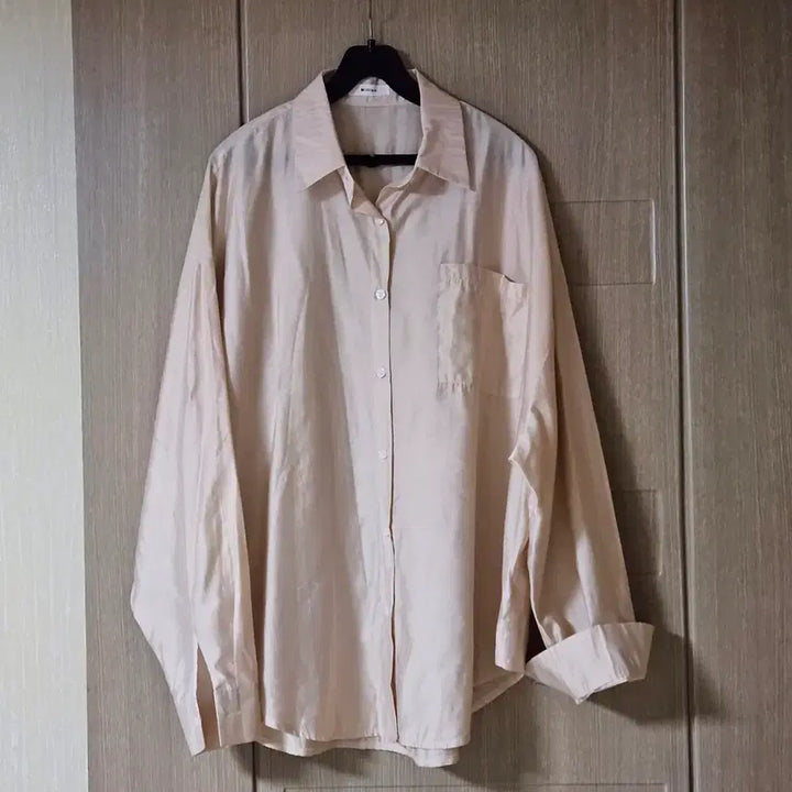 [BUNJANG] Million Beige Oversized Shirt / 밀리언  베이지 오버핏 셔츠 99까지
