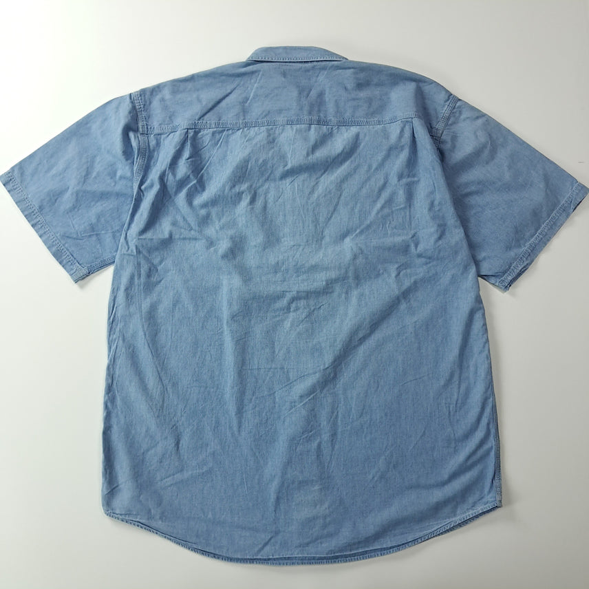 [BUNJANG] L.L.Bean 90s Chambray Short Sleeve Shirt / CK420 XL 엘엘빈 90s 샴브레이 반팔 셔츠 남방
