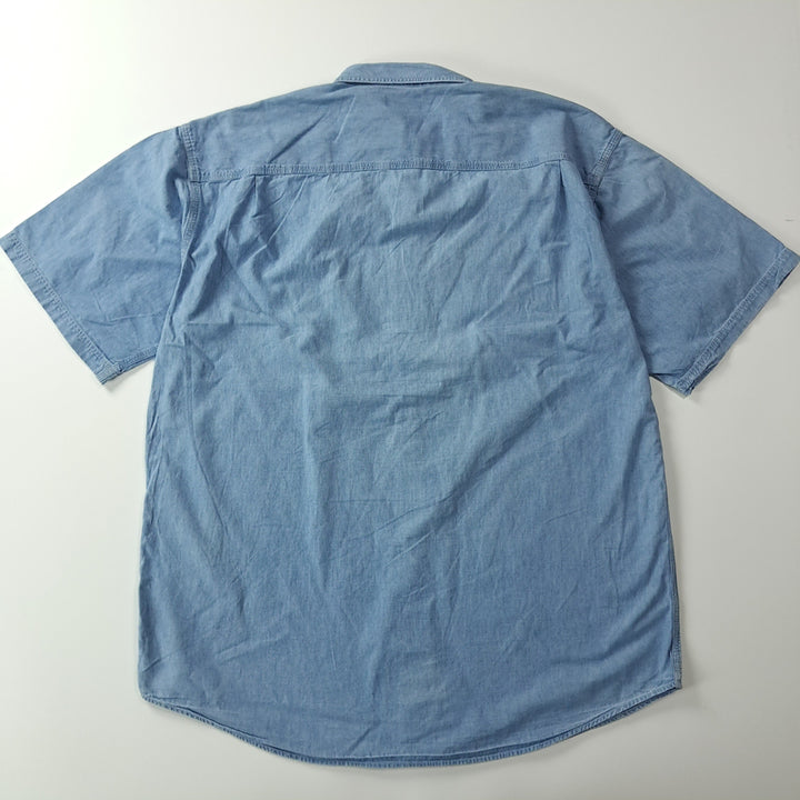 [BUNJANG] L.L.Bean 90s Chambray Short Sleeve Shirt / CK420 XL 엘엘빈 90s 샴브레이 반팔 셔츠 남방