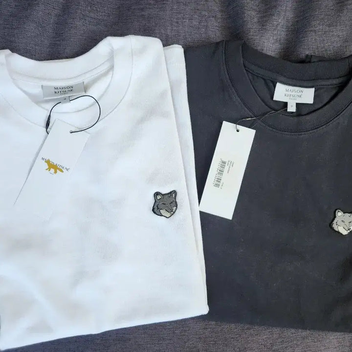 [BUNJANG] Maison Kitsune T-shirts (2-Piece Set) / 1+1) 메종키츠네 반팔 2개 셋트