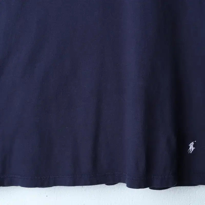 [SOLD OUT] W(M-L) 폴로 랄프로렌 반팔 티셔츠 브이넥 네이비 포니-185EB