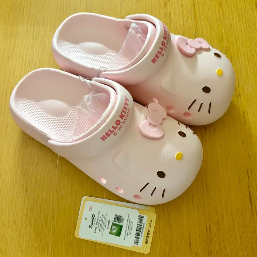 [SOLD OUT] 헬로키티 핑크 샌들 크록스 슬리퍼 250