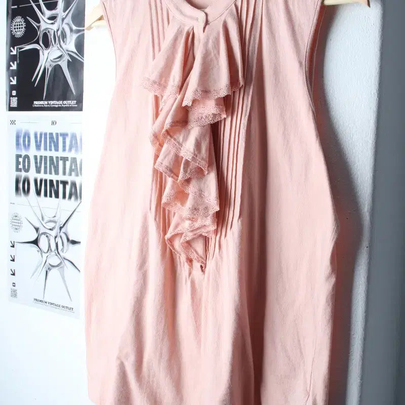 [BUNJANG] W(XL) 폴로 랄프로렌 반팔 티셔츠 민소매 핑크 레이스-185F7 / W(XL) 폴로 랄프로렌 반팔 티셔츠 민소매 핑크 레이스-185F7