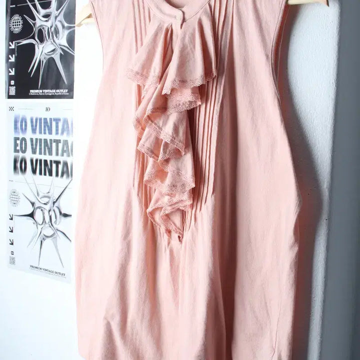 [BUNJANG] W(XL) 폴로 랄프로렌 반팔 티셔츠 민소매 핑크 레이스-185F7 / W(XL) 폴로 랄프로렌 반팔 티셔츠 민소매 핑크 레이스-185F7