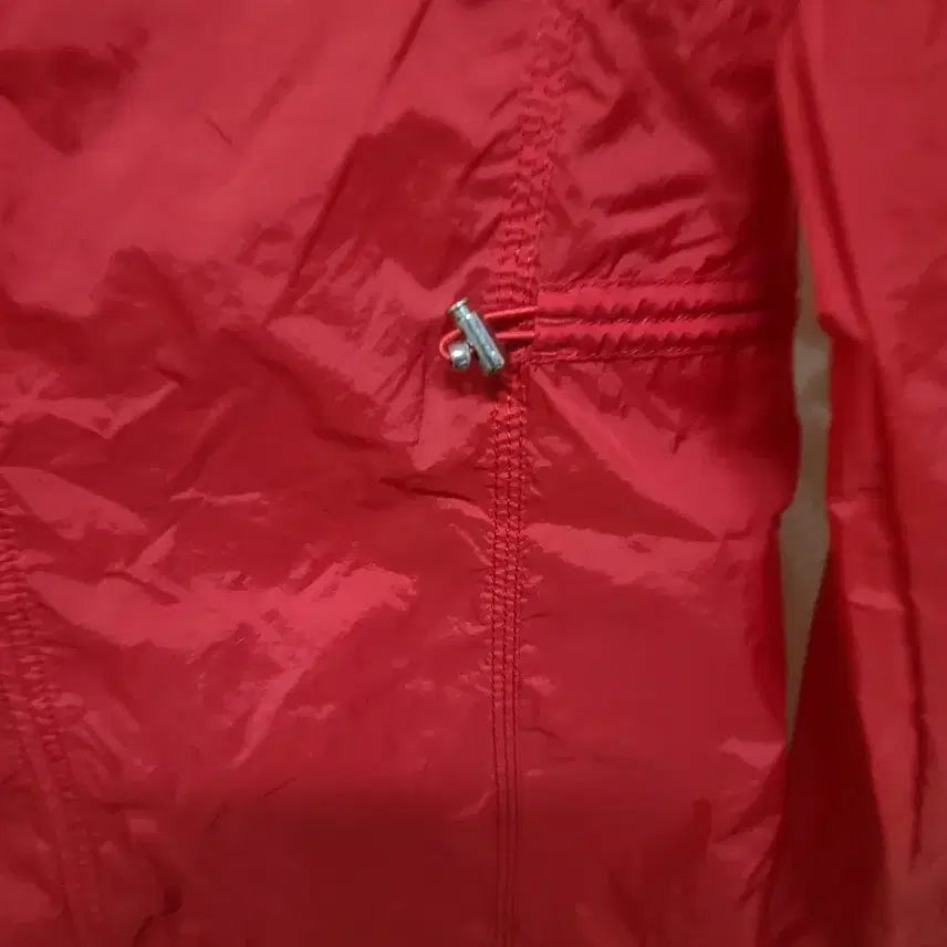 [BUNJANG] Travis Red Windbreaker Hooded Jacket / 트레비스빨간색 바람막이 후드 자켓