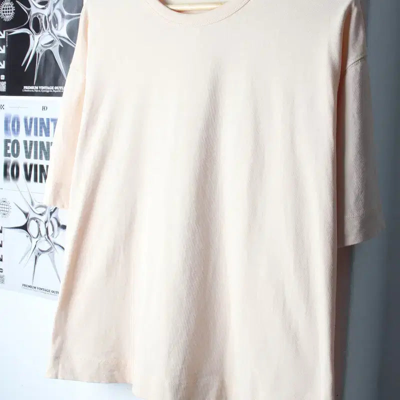 [BUNJANG] Cos Basic Short Sleeve T-Shirt - Apricot / W(M-XL) 코스 반팔 티셔츠 오버핏 살구색 무지-185F8