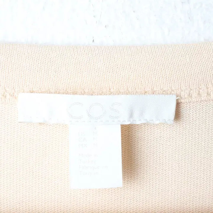 [BUNJANG] Cos Basic Short Sleeve T-Shirt - Apricot / W(M-XL) 코스 반팔 티셔츠 오버핏 살구색 무지-185F8