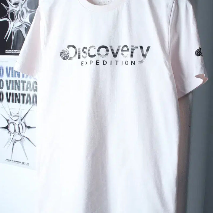 [BUNJANG] W(L-XL) 디스커버리 반팔 티셔츠 레터링 기능성 연핑크-185F9 / W(L-XL) 디스커버리 반팔 티셔츠 레터링 기능성 연핑크-185F9