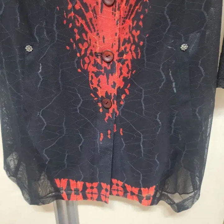 [BUNJANG] Black Lace Long Jacket / 레이스 블랙 롱 자켓 상태최상