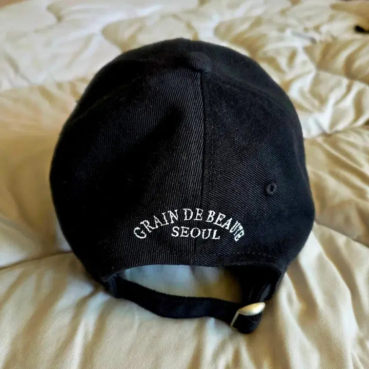 [BUNJANG] Grain De Beaute Black Ball Cap / 그랑드보떼 블랙 볼캡 FREE 56~58cm (Made in Korea)