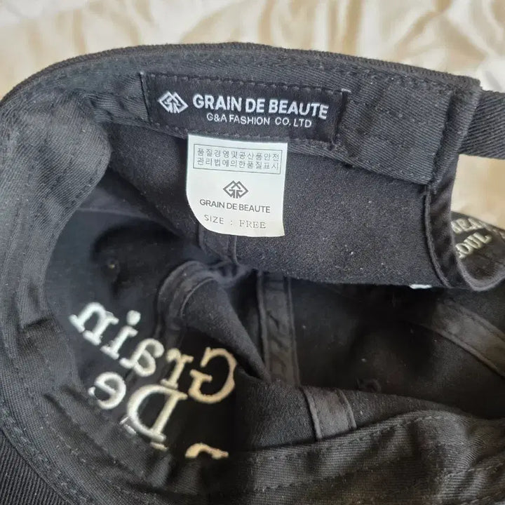 [BUNJANG] Grain De Beaute Black Ball Cap / 그랑드보떼 블랙 볼캡 FREE 56~58cm (Made in Korea)