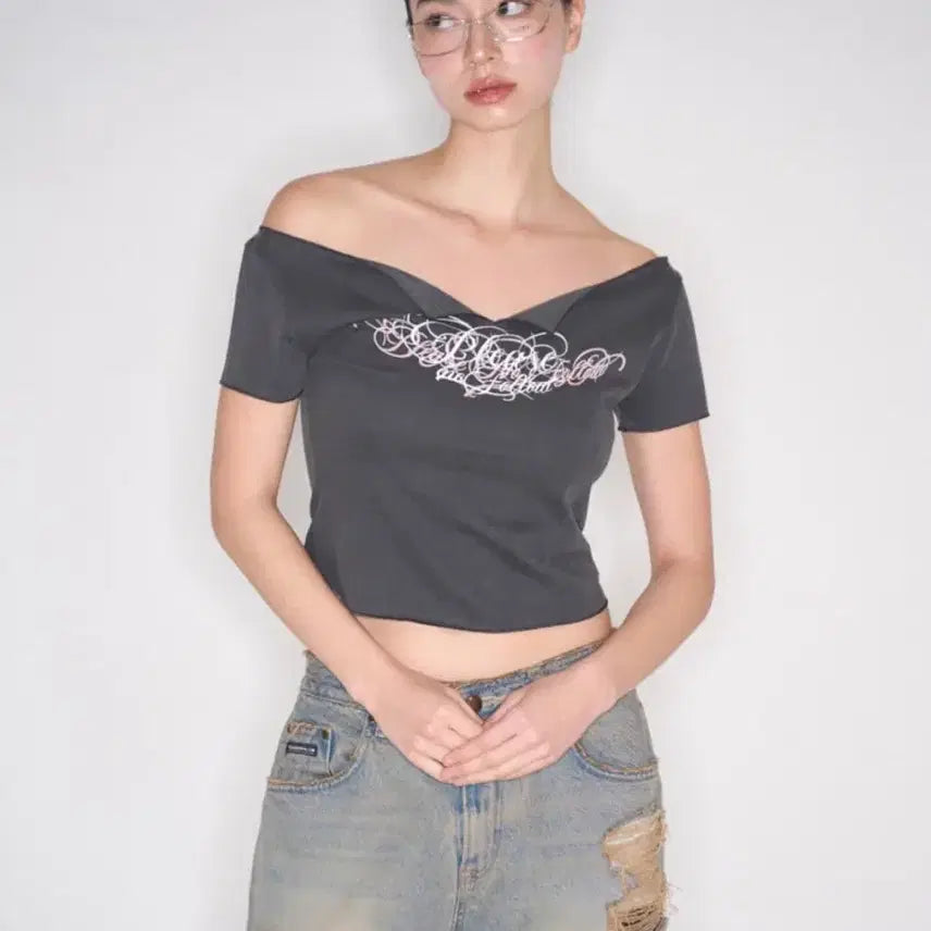 [BUNJANG] Please Follow Faye Vintage Logo Top / 플리즈노팔로우 faye vintage logo top