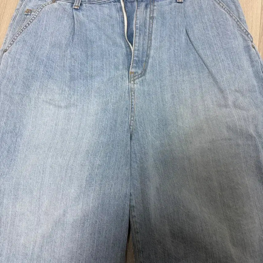 [BUNJANG] US Youth Wide Bermuda Pants Light Blue / L)유스 와이드 버뮤다 팬츠 라이트 블루