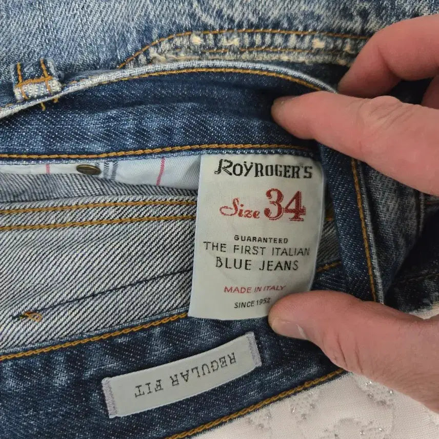 [BUNJANG] Roy Rogers Distressed Wash Jeans / 로이로저스 데미지 워싱 청바지