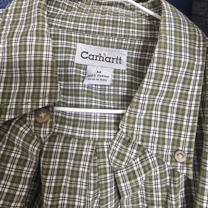[BUNJANG] Carhartt Green Checkered Shirt Medium / 칼하트 체크 셔츠