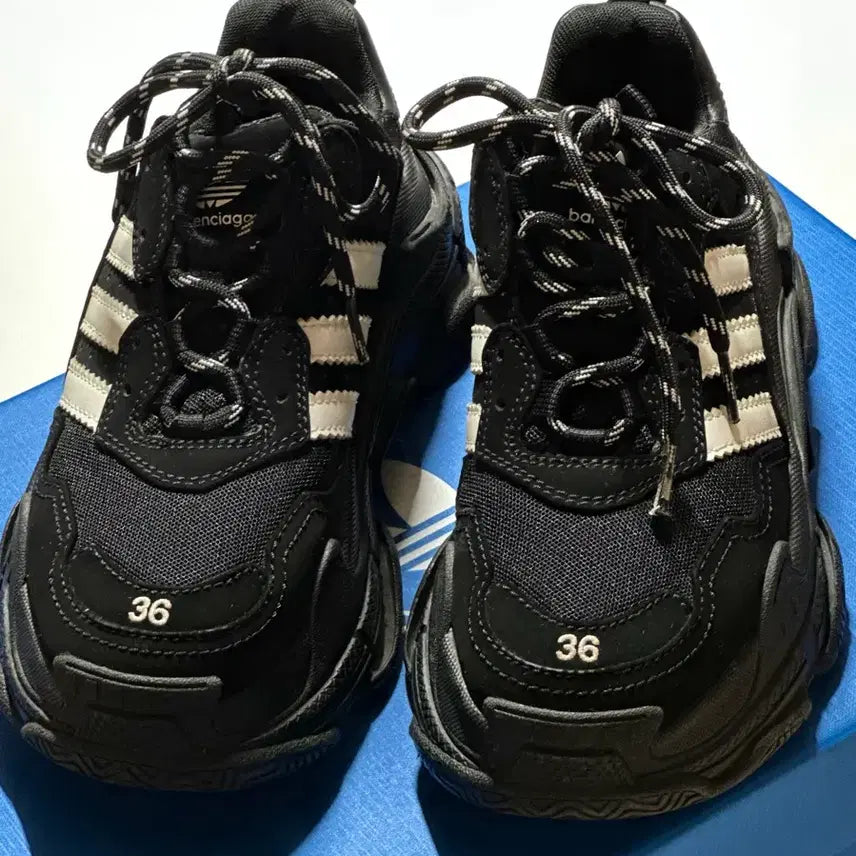 [BUNJANG] Balenciaga Adidas Triple S Sneakers / 36) 발렌시아가 아디다스 트리플s