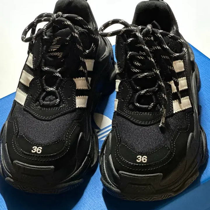 [BUNJANG] Balenciaga Adidas Triple S Sneakers / 36) 발렌시아가 아디다스 트리플s