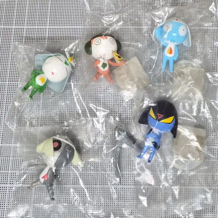 [BUNJANG] Bandai Keroro Hoshi Gekijo Version 5-Piece Figure Set / 캬라셀 피규어 가루루 타루루 조루루 토로로 케로로 대위