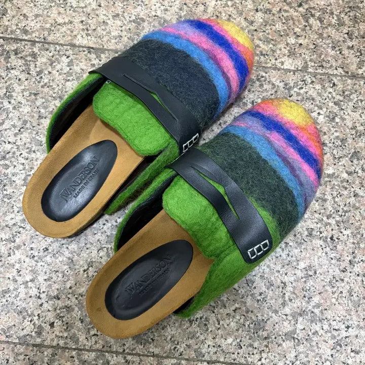 [BUNJANG] JW Anderson Felt Slippers Multicolor / JW앤더슨 펠트 슬리퍼 멀티컬러