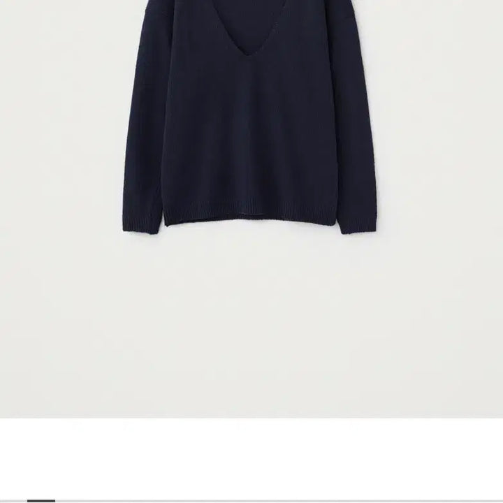 [BUNJANG] YE Mellow Deep V-Neck Knit Navy / YE 와이이 멜로우 딥브이넥니트 whye