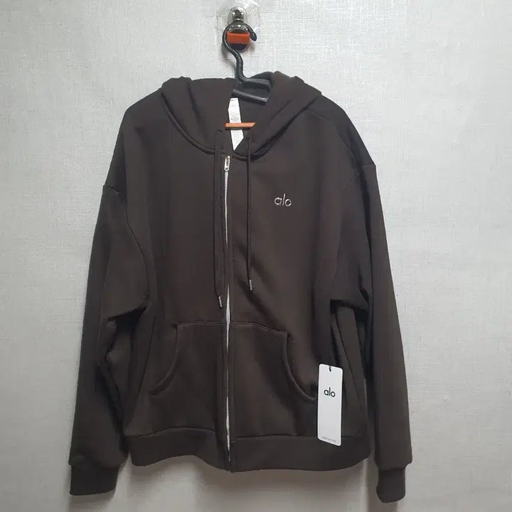 [BUNJANG] ALO Brown Hoodie Zip-up / ALO 알로 브라운 후드 집업m