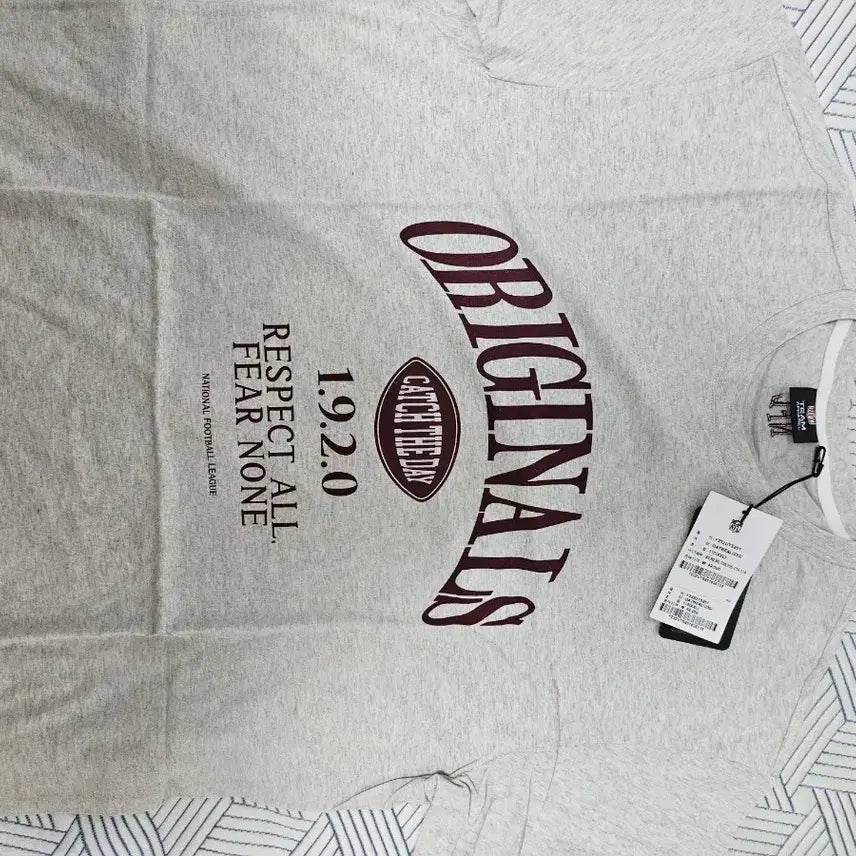 [BUNJANG] NFL Oatmeal Short-Sleeve T-Shirt Size 110 / NFL 오트밀 반팔티 110사이즈