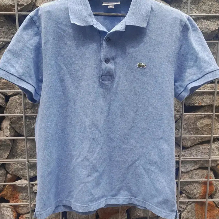 [SOLD OUT] 라코스테 블루 반팔 카라티 슬림핏L 95