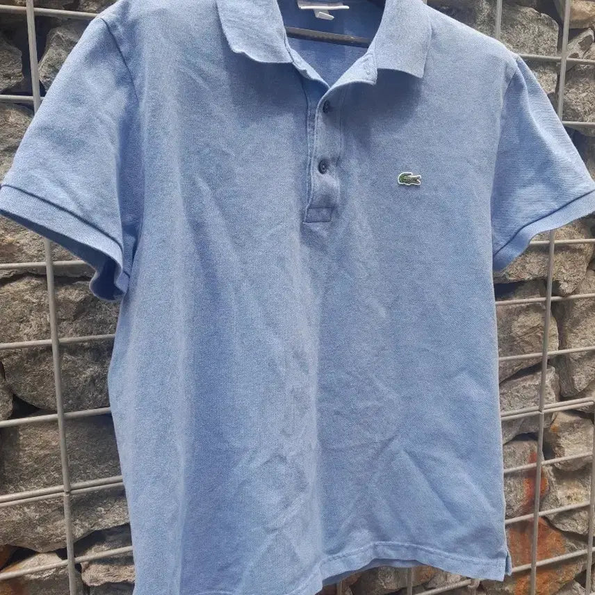 [SOLD OUT] 라코스테 블루 반팔 카라티 슬림핏L 95