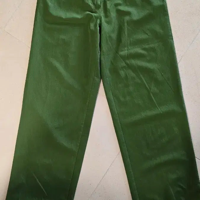 [BUNJANG] Fré Green Semi-Wide Pants (Size 55) / 그린 세미와이드 슬랙스(팬츠)(55)