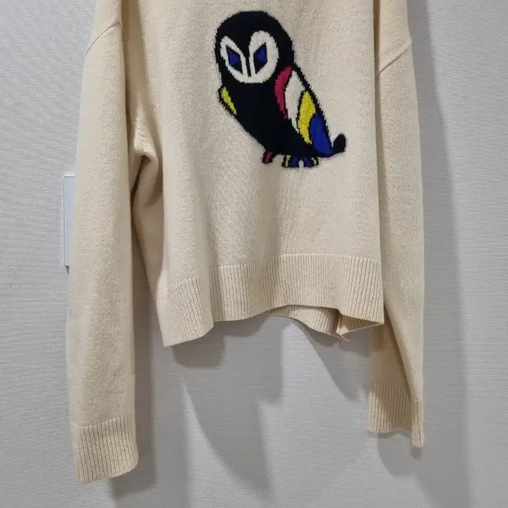 [SOLD OUT] 럭키슈에뜨 크림색 부엉이 니트 (FREE)