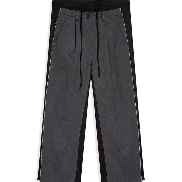 [BUNJANG] OPEN YY FRONT STRIPE LAYERED PANTS / OPEN YY FRONT STRIPE LAYERED PANTS