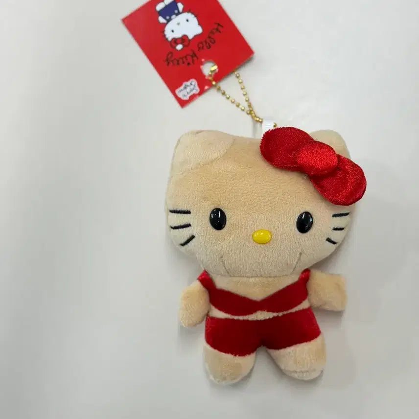 [BUNJANG] Hello Kitty Tanning Kitty Velvet Bikini Keychain / 헬로키티 태닝키티 벨벳 비키니 키링 새상품
