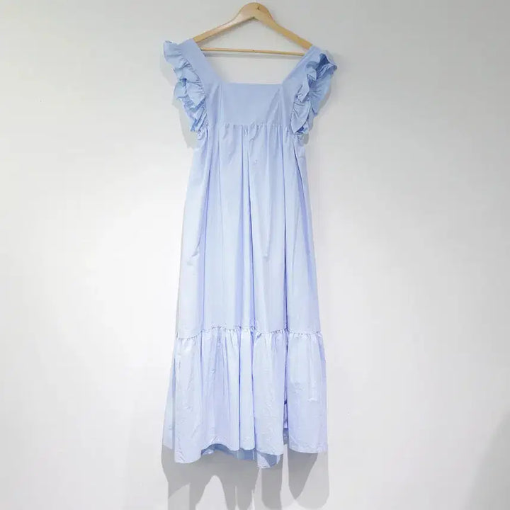 [BUNJANG] Frill Vacation Sleeveless Dress / 프릴 바캉스 민소매 나시 원피스 소라