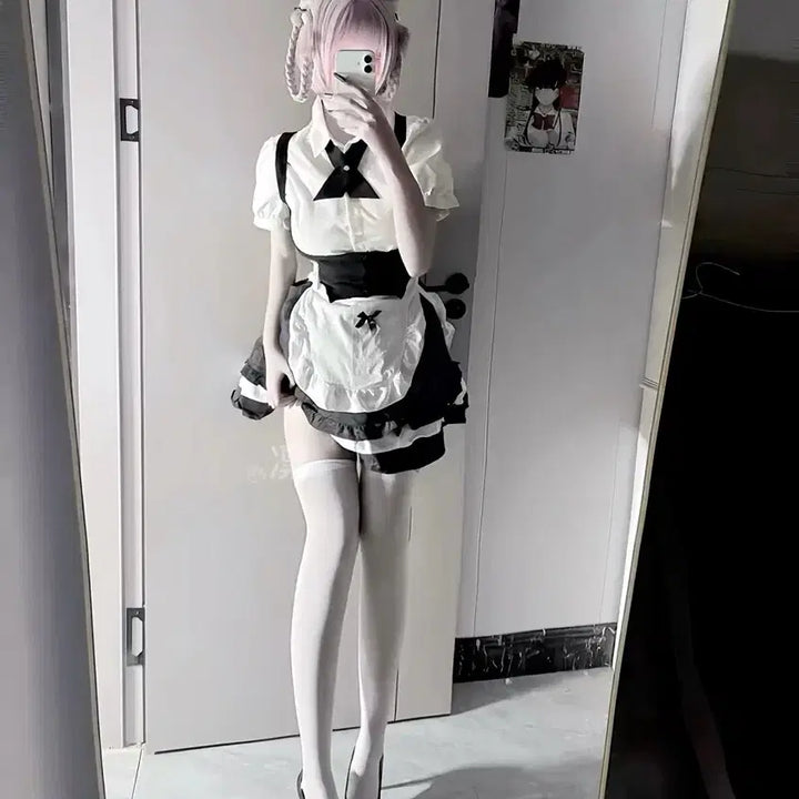 [BUNJANG] Subculture Maid Costume Set / 서브컬처 메이드복 코스프레 세트
