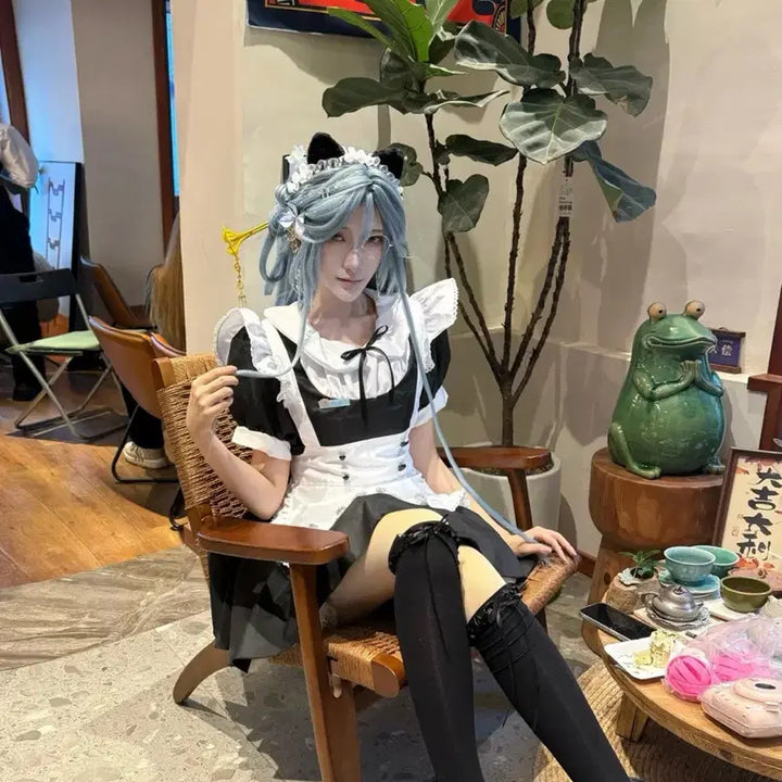 [BUNJANG] Subculture Maid Costume Set / 서브컬처 메이드복 코스프레 세트