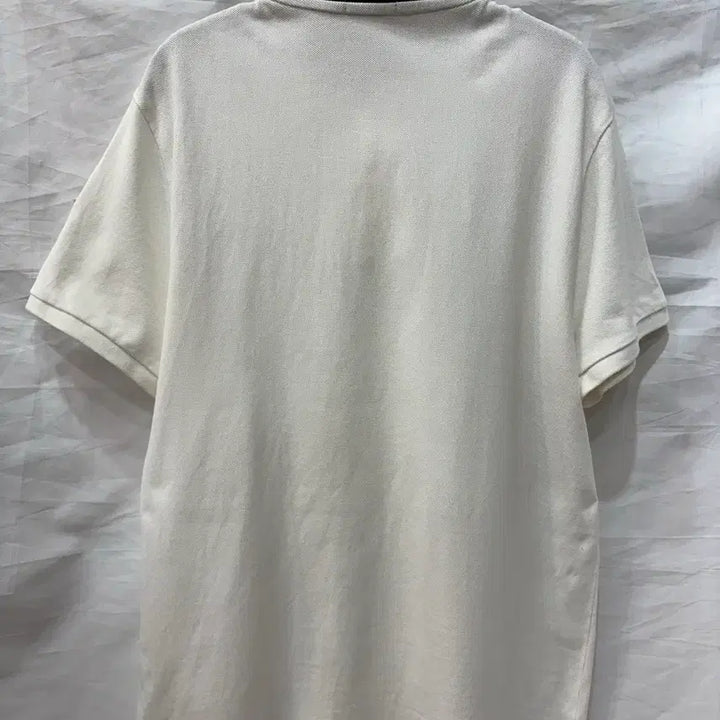 [BUNJANG] Moncler White Polo Shirt L / 몽클레어 화이트 카라티 L/95~마른100사이즈(정품)