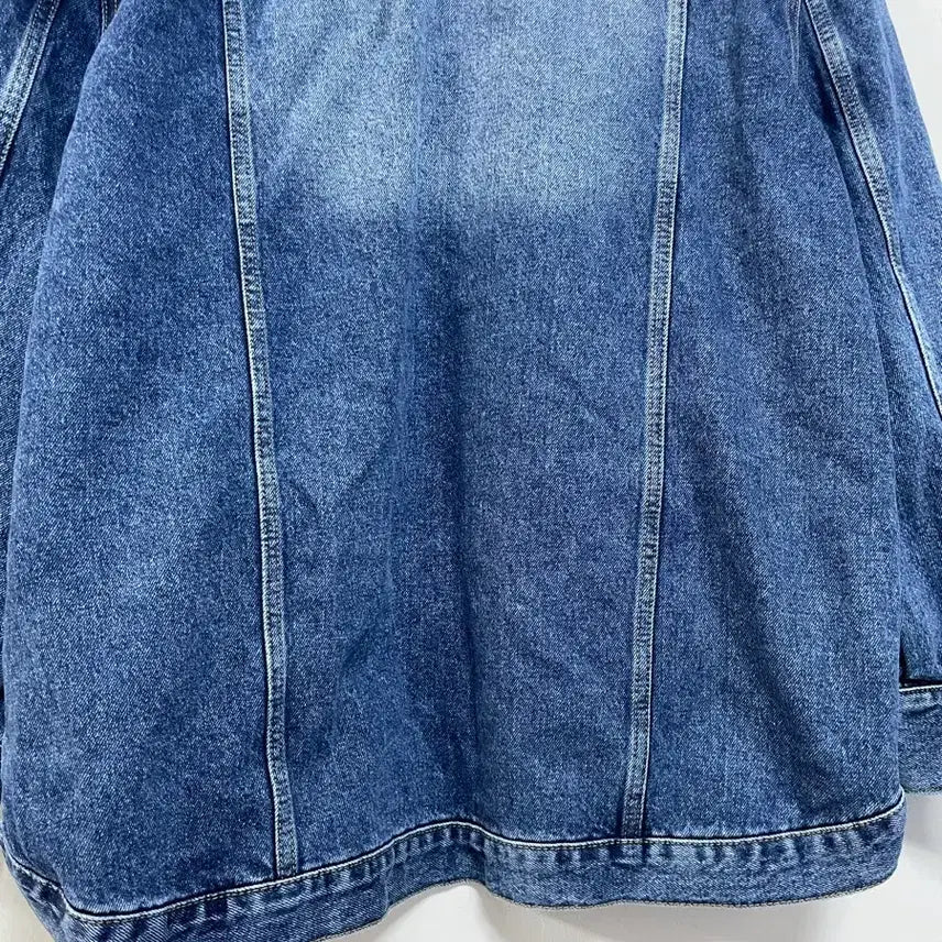 [BUNJANG] Mienne Unique Asymmetrical Denim Jacket / N6261 유니크 언발 청 자켓.mienne.미엔느