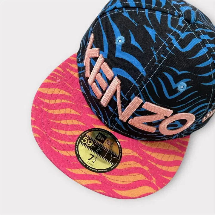 [BUNJANG] Kenzo x New Era Wave Print Snapback Cap / 겐조X뉴에라 콜라보 웨이브 프린트 스냅백 (1818)