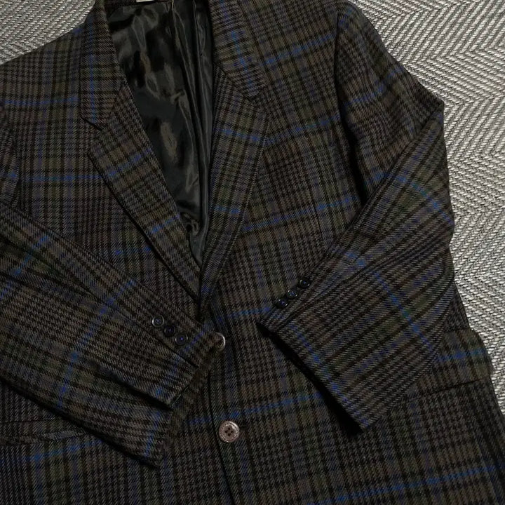 [BUNJANG] Vintage Archive Check Pattern Two-Button Blazer / 빈티지 아카이브 체크패턴 투버튼 블레이저y 5382