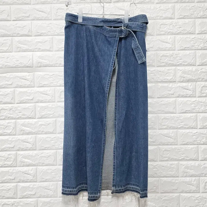 [BUNJANG] Sakai Denim Wrap Skirt / 26인치 사카이 데님 랩 스커트 C975
