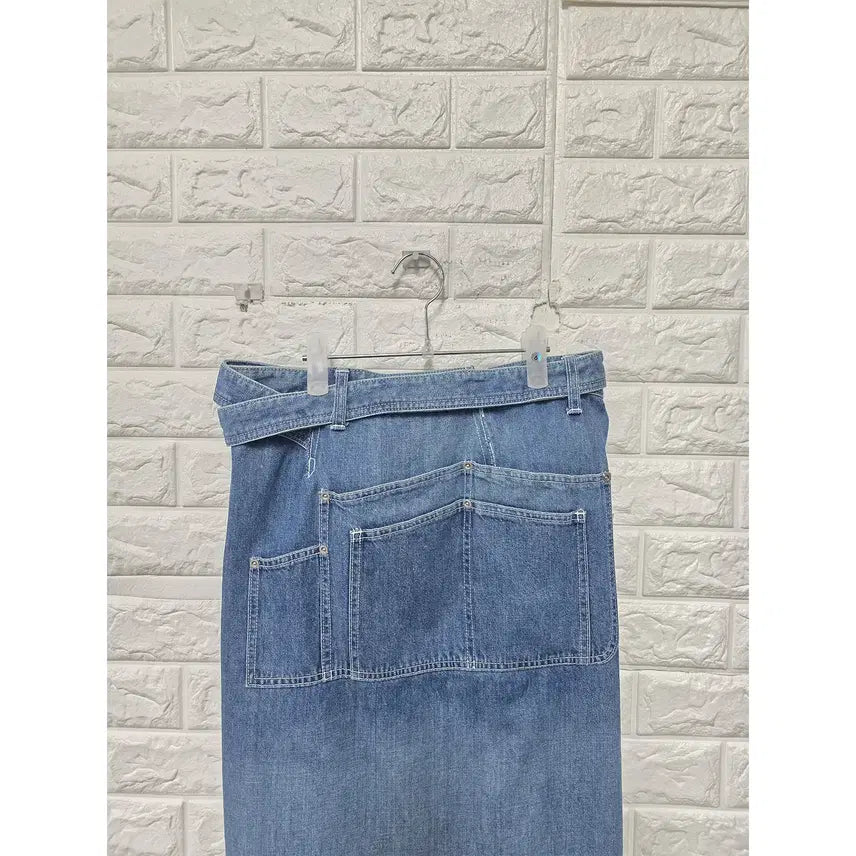 [BUNJANG] Sakai Denim Wrap Skirt / 26인치 사카이 데님 랩 스커트 C975