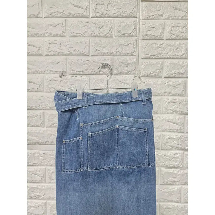 [BUNJANG] Sakai Denim Wrap Skirt / 26인치 사카이 데님 랩 스커트 C975