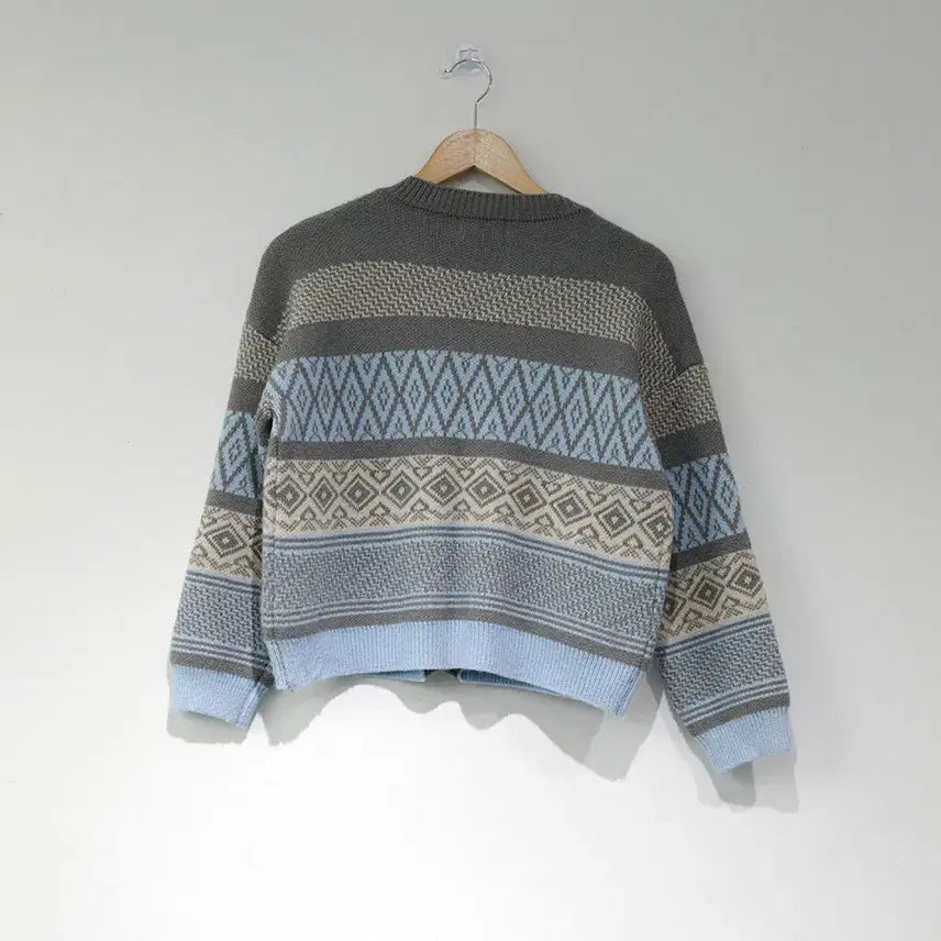 [BUNJANG] 8 Seconds Nordic Knit Cardigan / 8세컨드 노르딕 긴팔 니트 가디건
