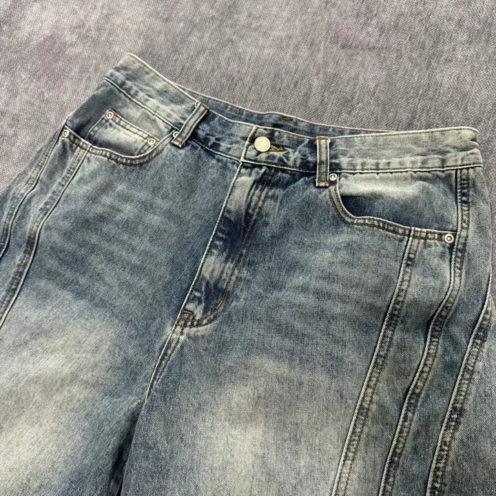 [BUNJANG] L Intempo Mood Bermuda Denim Pants / L 인템포무드 버뮤다 데님 팬츠