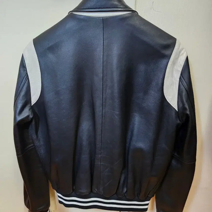 [BUNJANG] Rolling Studios Lambskin Varsity Leather Jacket / 95 M) 롤링스튜디오 램스킨 양가죽 바시티 레더 자켓
